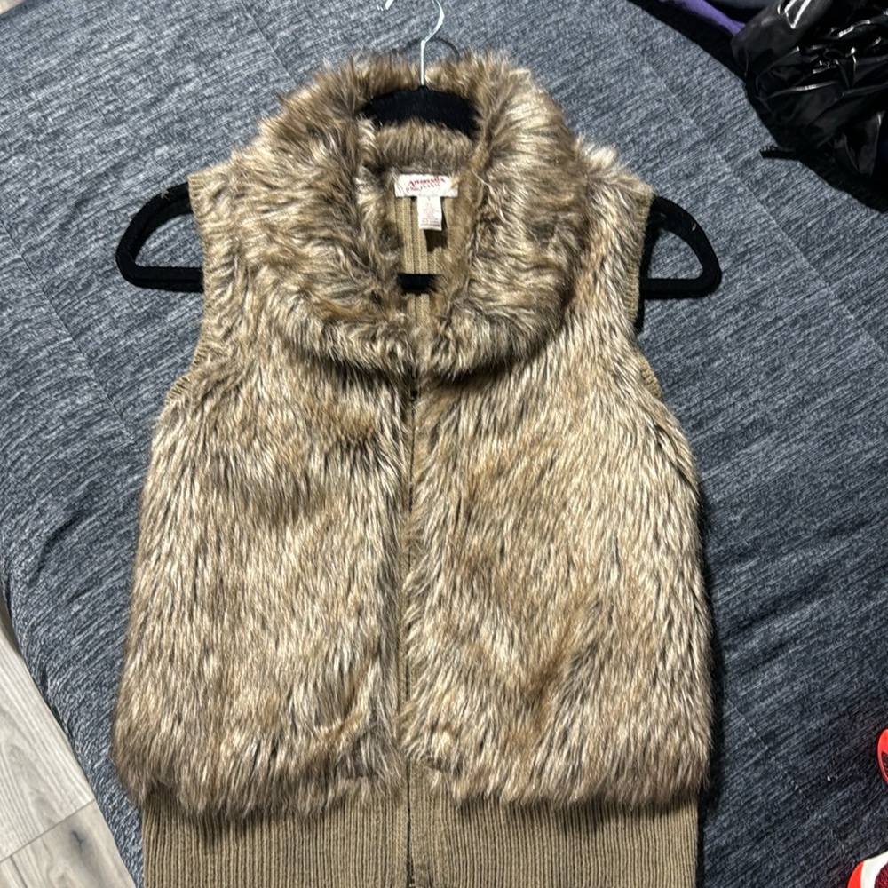 Faux fur vest